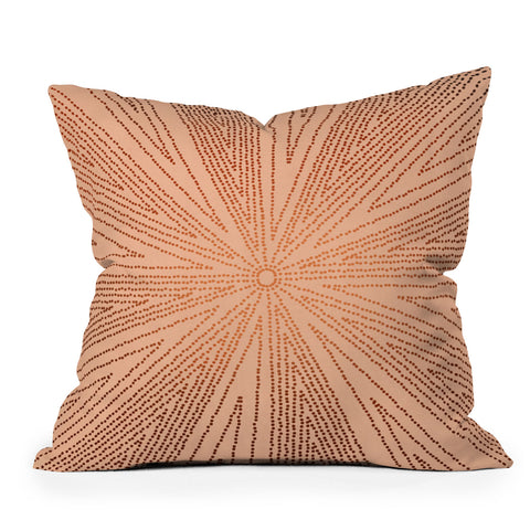 Iveta Abolina Copper Leaf Throw Pillow