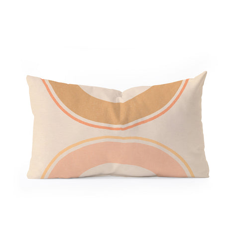 Iveta Abolina Coral Shapes Series VI Oblong Throw Pillow