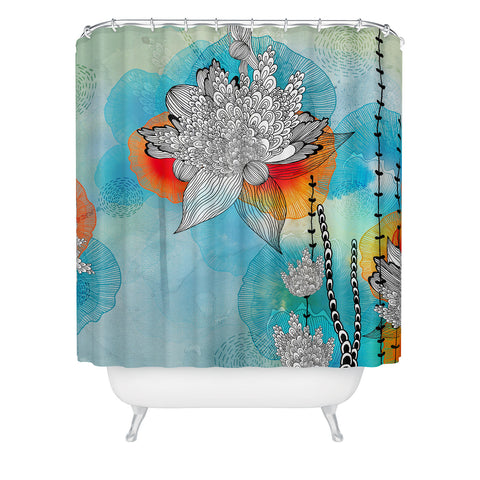 Iveta Abolina Coral Shower Curtain