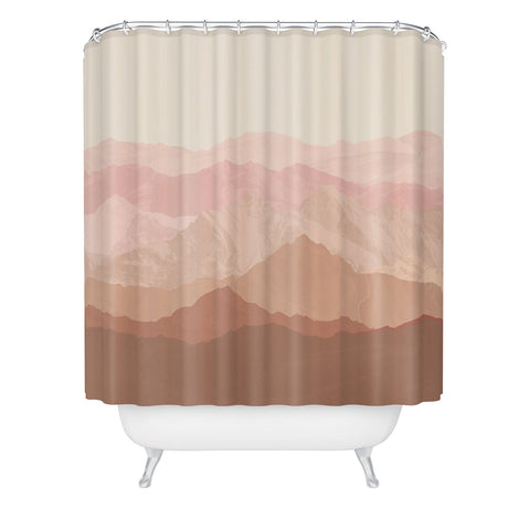 Iveta Abolina Coral Spice Shower Curtain