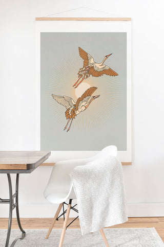 Iveta Abolina Cranes Art Print And Hanger