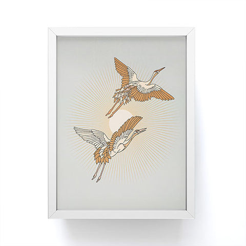 Iveta Abolina Cranes Framed Mini Art Print