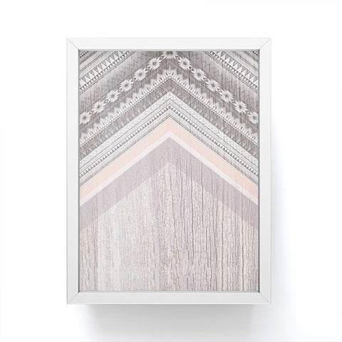 Iveta Abolina Cream Trails Framed Mini Art Print