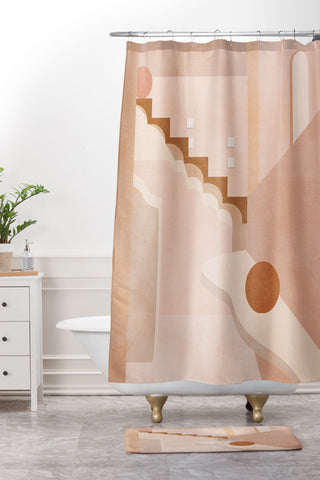 Iveta Abolina Delicious Terra Curves V Shower Curtain And Mat