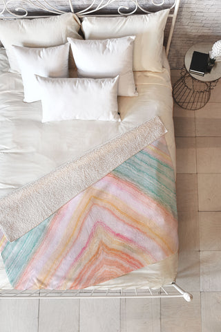 Iveta Abolina Desert Matcha Fleece Throw Blanket