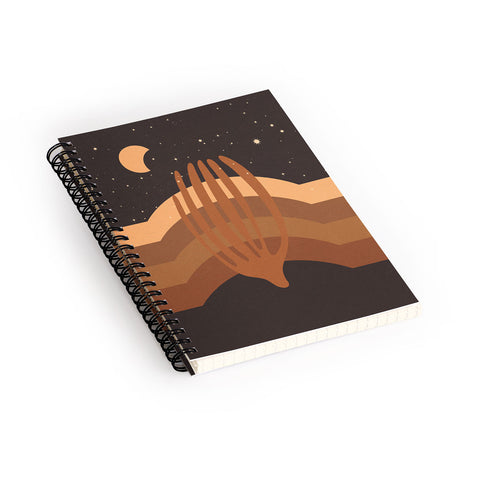 Iveta Abolina Desert Moon Phase IV Spiral Notebook