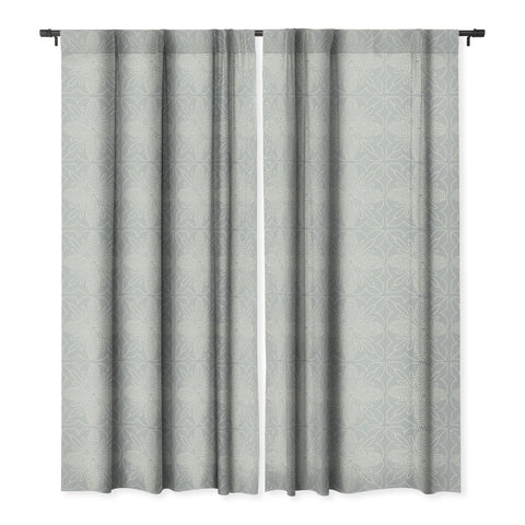 Iveta Abolina Dotted Tile Pale Blue Blackout Window Curtain