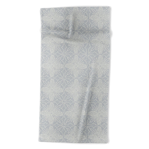 Iveta Abolina Dotted Tile Pale Blue Beach Towel