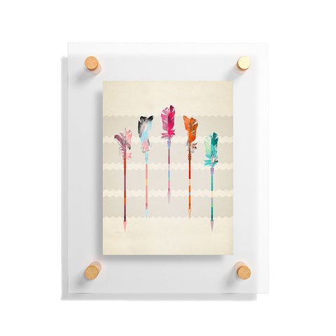 Iveta Abolina Feathered Arrows Floating Acrylic Print