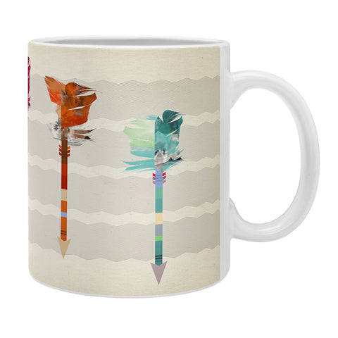 Iveta Abolina Feathered Arrows Coffee Mug