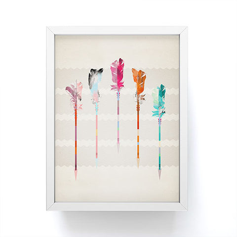 Iveta Abolina Feathered Arrows Framed Mini Art Print
