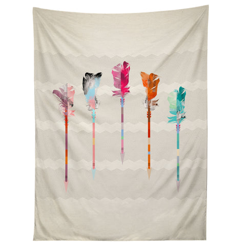 Iveta Abolina Feathered Arrows Tapestry