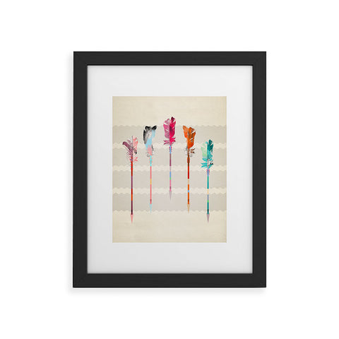 Iveta Abolina Feathered Arrows Framed Art Print