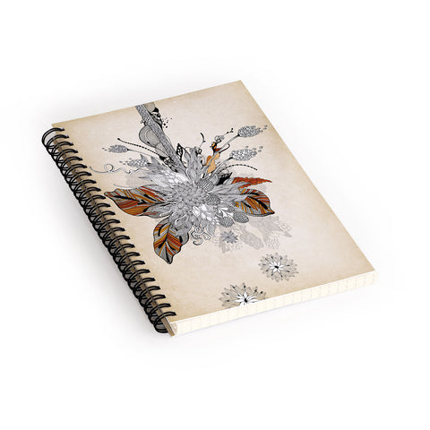 Iveta Abolina Floral 2 Spiral Notebook