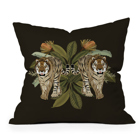 Iveta Abolina Garcelle Tiger Throw Pillow