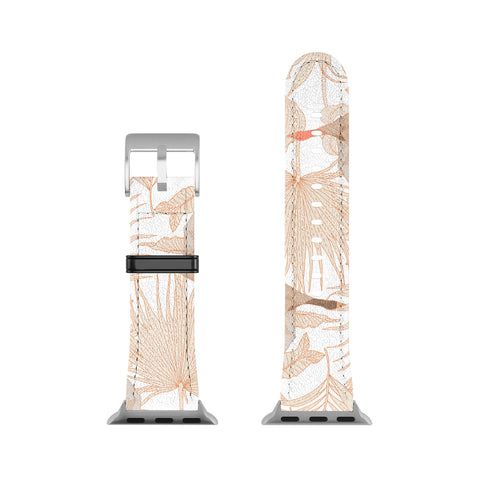Iveta Abolina Geese and Palm White Apple Watch Band