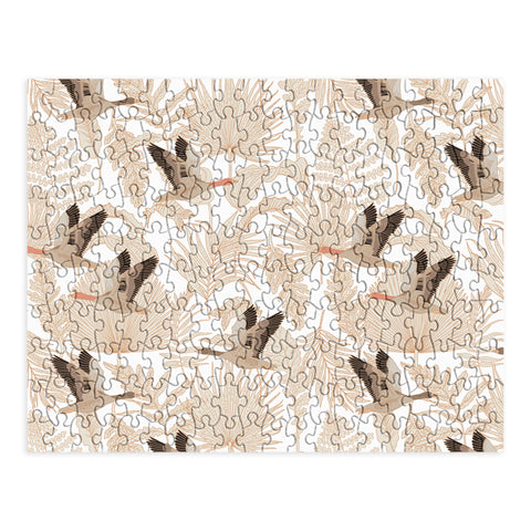 Iveta Abolina Geese and Palm White Puzzle