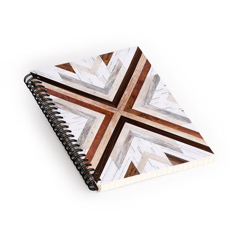 Iveta Abolina Geo Wood 1 Spiral Notebook