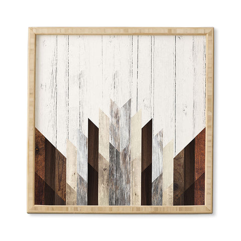 Iveta Abolina Geo Wood 3 Framed Wall Art