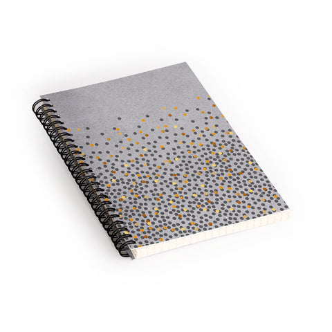 Iveta Abolina Gray Splash Spiral Notebook
