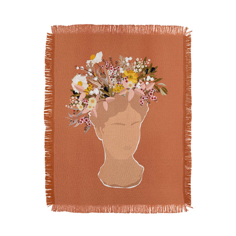 Iveta Abolina Guadalupe Flora Throw Blanket