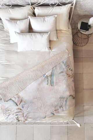 Iveta Abolina Honey Its Nap Time Fleece Throw Blanket