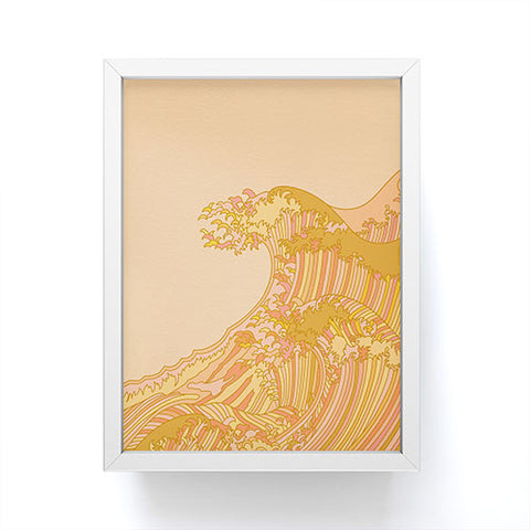 Iveta Abolina Japanese Sunny Wave Framed Mini Art Print