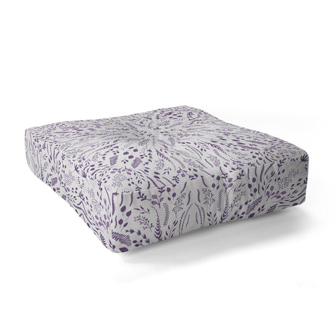 Iveta Abolina Lavender Maze Floor Pillow Square
