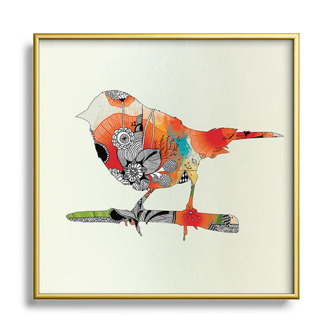 Iveta Abolina Little Bird Metal Square Framed Art Print