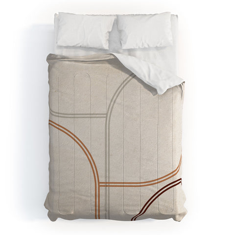 Iveta Abolina Mid Century Line Art II Comforter