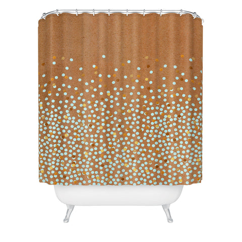 Iveta Abolina Mint Splash Shower Curtain