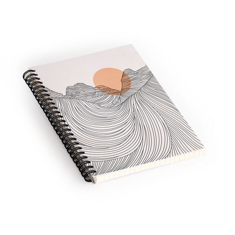Iveta Abolina Mountain Line Series No 2 Spiral Notebook