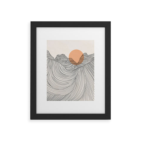 Iveta Abolina Mountain Line Series No 2 Framed Art Print