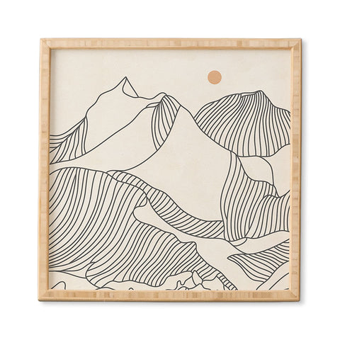 Iveta Abolina Mountain Line Series No 3 Framed Wall Art