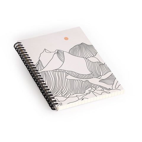 Iveta Abolina Mountain Line Series No 3 Spiral Notebook