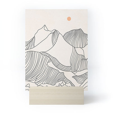 Iveta Abolina Mountain Line Series No 3 Mini Art Print