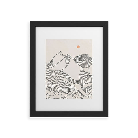 Iveta Abolina Mountain Line Series No 3 Framed Art Print