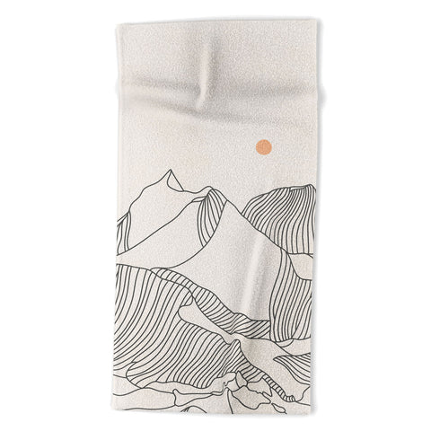 Iveta Abolina Mountain Line Series No 3 Beach Towel