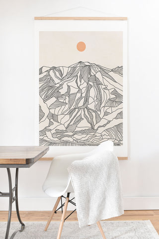 Iveta Abolina Mountain Line Series No 4 Art Print And Hanger