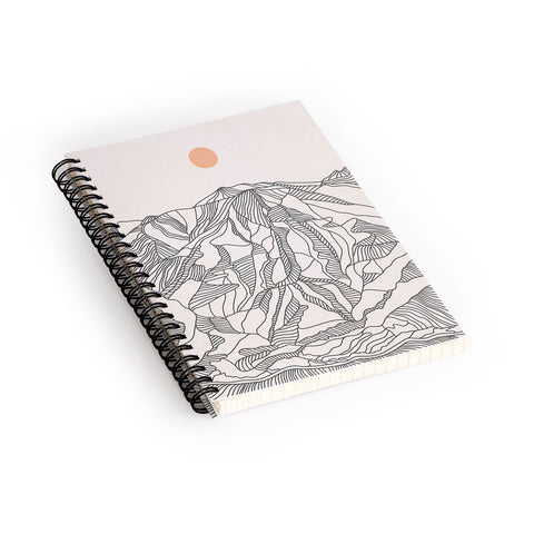 Iveta Abolina Mountain Line Series No 4 Spiral Notebook