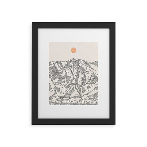 Iveta Abolina Mountain Line Series No 4 Framed Art Print