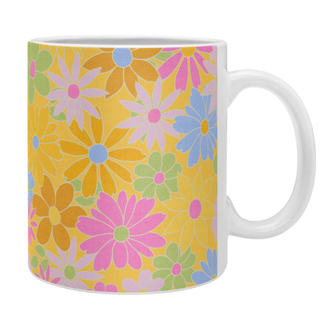 Iveta Abolina Multicolor Daisies Merigold Coffee Mug