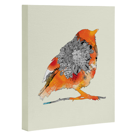 Iveta Abolina Orange Bird Art Canvas