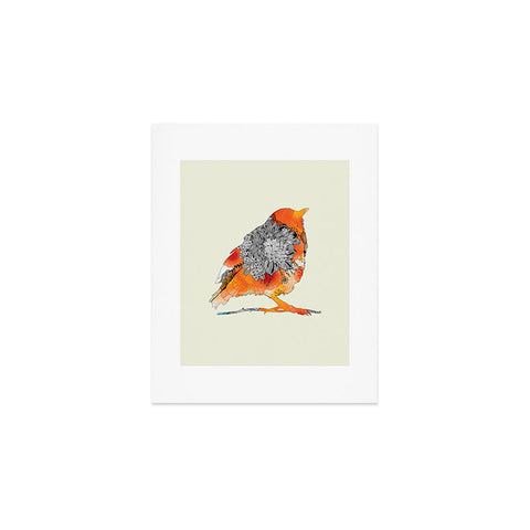 Iveta Abolina Orange Bird Art Print