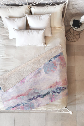 Iveta Abolina Painted Rockies Fleece Throw Blanket