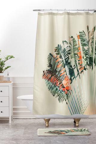Iveta Abolina Palm Desert Sunrise Shower Curtain And Mat