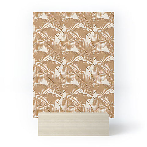Iveta Abolina Palm Leaves Beige Mini Art Print