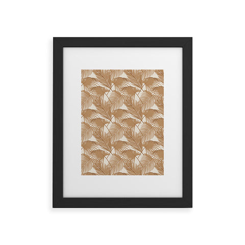 Iveta Abolina Palm Leaves Beige Framed Art Print