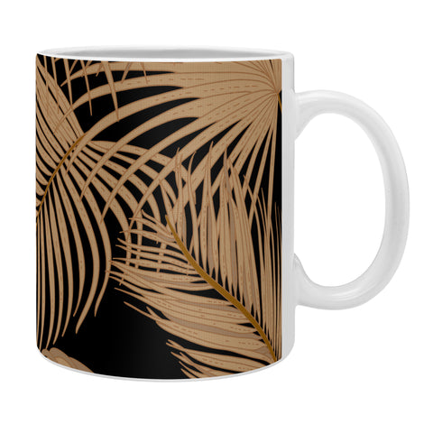 Iveta Abolina Palm Leaves Black Coffee Mug