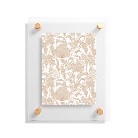 Iveta Abolina Palm Leaves Cream White Floating Acrylic Print